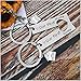 Our First Home Keychains New Home Keychain Housewarming Gift for New Homeowner House Keyring Moving in Key Chain New Home Owners Jewelry Realtor Closing Gifts (2 Pack)