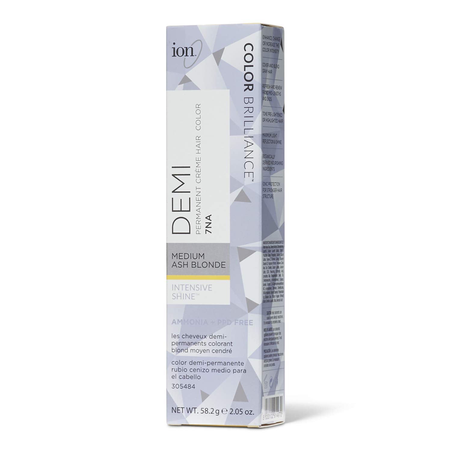 Galleon Ion Intensive Shine 7na Medium Ash Blonde Demi Permanent