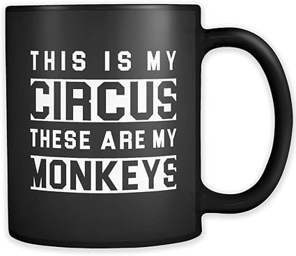 Amazon Co Jp おもしろ母の日ギフト おもしろ母の日マグ おもしろママへのギフト おもしろギフト お母さんへのお母さんへのお母さんへのプレゼント 息子の私のサーカスと私のモンキーマグ ホーム キッチン