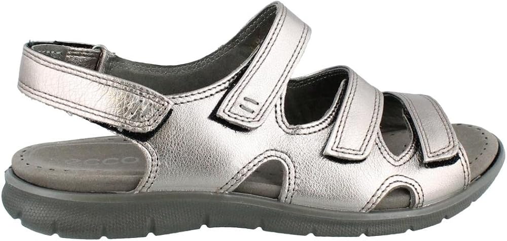 Amazon.com | ECCO Babett Warm Grey Metallic | Sandals