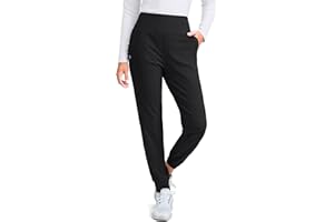 G Gradual Women's Fleece Lined Joggers High Waisted Water Resistant Thermal Hiking Pants Cold Weather Sweatpants with Pockets