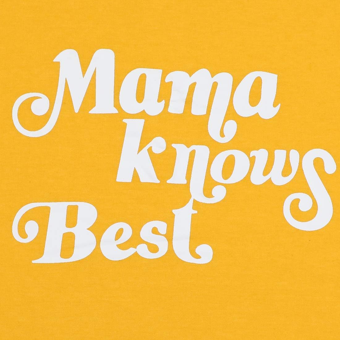 mama knows best yellow sweatshirt
