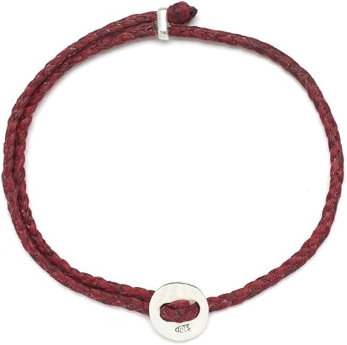 Amazon スコーシャ Scosha Sa3 Sb3 Anklet Sterling Silver ワックスコーティングコードアンクレット スターリングシルバー Red アンクレット 通販