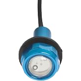 Yak-Power 2-Piece Super Bright LED Button Light Kit - Blue | 2-Piece LED Button Lights, Push-to-Toggle, Plug-and-Play, Super Bright Blue, Kayak Boat Marine Deck