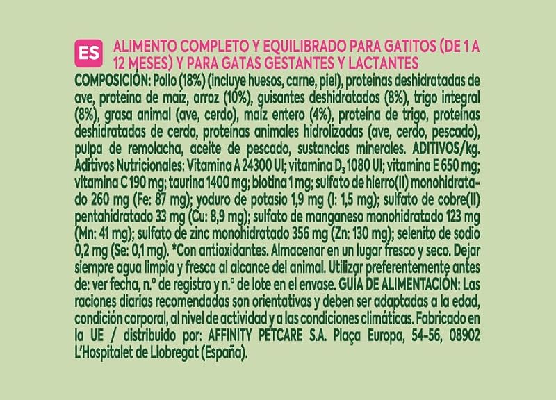 Ração para gatos juniores com frango: caixa de 8 x 440g