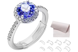 Meowoo Ring sizers for Loose Rings, 8pcs Ring spacers for Women Loose Ring, Easy-Clip for 2-9.5 mm Ring Band Widths. Ring Adjuster for Loose Rings Women and Man