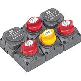 BEP 717-140A-DVSR Battery Distribution Cluster for Twin Outboard Engine with Three Battery Banks