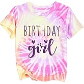 Birthday Girl Shirt Cute Girls Birthday T Shirt 7-14 Year Toddler Kids Graphic Short Sleeve Tee Tops