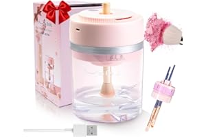MISS BELLA Electric Makeup Brush Cleaner Dryer Machine, USB Charging Automatic Cosmetics Brushes Cleaning Drying Machine for Almost All Size Make up Brushes, Gift Box Packing for Girlfriends Mom Wife