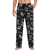 visesunny Stylish Men's Pajama Pants 100% Cotton Lounge Soft Warm Sleepwear Pants PJ Bottoms Drawstring and Pockets