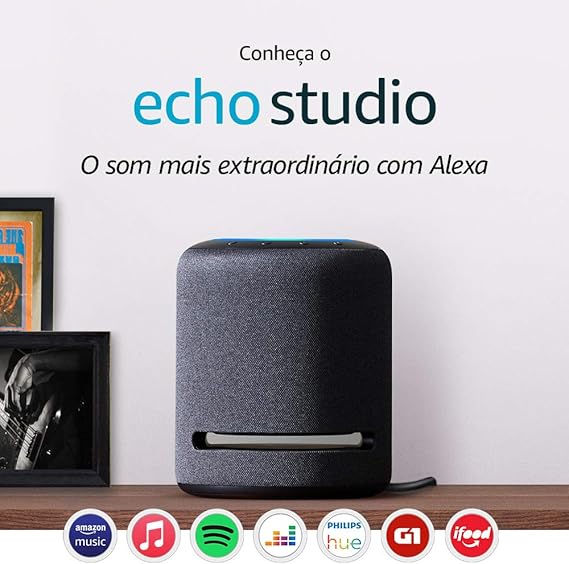 Echo Studio - Smart Speaker com áudio de alta fidelidade e Alexa 