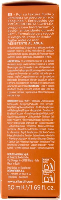 Sun System Water Touch Superfluid SPF50, Fluido Solare Viso Idratante e Antiossidante Water Resistant ad Assorbimento Immediato, 50ml
