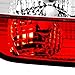 For 1996-2000 Honda Civic 2Dr Coupe Pair Red/Clear Lens Tail Light Brake/Reverse Lamps