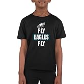 Team Fan Apparel NFL Youth Team Slogan Short Sleeve Lightweight T Shirt, Team Apparel Tee, Unisex NFL Gear for Boys and Girls