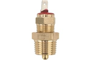 Cooling Fan Thermostat Switch for Car, Engine Radiator Cooling Fan Thermostat Temperature Switch 3/8in NPT Thread 185‑ 200°F 