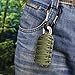 Gonex Survival Grenade Keychain Emergency Survival Kit, 550 Paracord Grenade with Carabiner, Eye Knife, Fire Starter, Fishing Tool for Camping, Hiking, Hunting, Travel