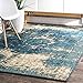nuLOOM Vintage Lindsy Area Rug, 5x8, Blue