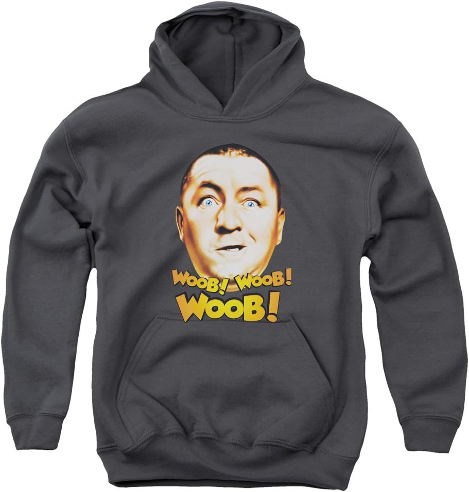 The Three Stooges Woob Woob Woob Big Boys Pullover Hoodie CHARCOAL LG