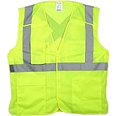 J. J. Keller & Associates, Inc. 5 Pack, 5-Point Breakaway Safety Vest, Hook & Loop, Type R Class 2, SAFEGEAR