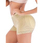Padded Butt Lifter Panties for Women - Seamless Invisible Hip Enhancer Underwear with Booty Pads, Shapewear for Dresses