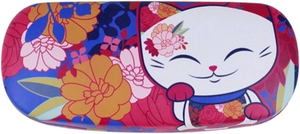 Accessoires Etui A Lunettes Rigide Chat Porte Bonheur Mani The Lucky Cat Orange Rose Bleu Vetements Lemoncitylive Com