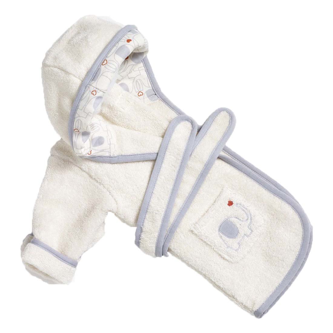 KATIES PLAYPEN / BABY BEST BUYS Natures Purest My 1st Friend Bath Robe - 2-3 Years Cream