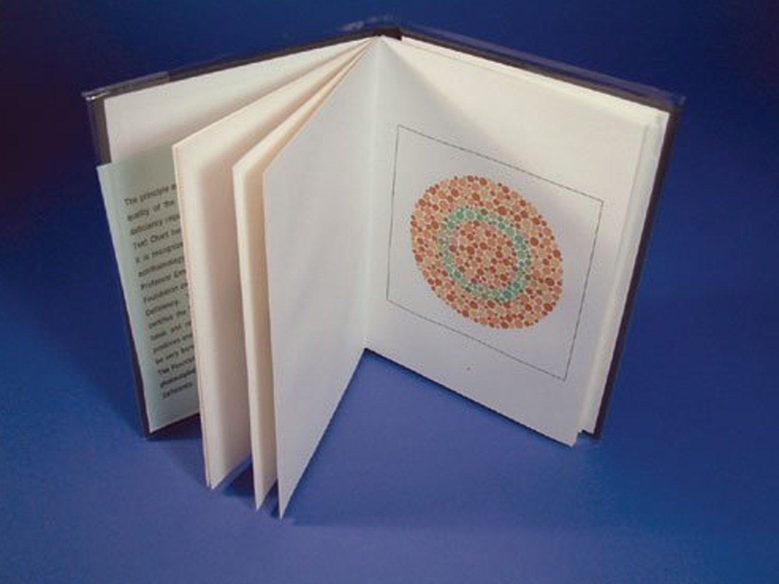 Ishihara Test Chart Books for Color Deficiency 10 Plates Unlettered Person