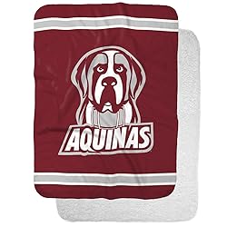 Aquinas College Saints Primary Logo Stripes Sherpa