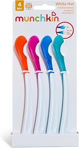 Munchkin White Hot Toddler Spoons 4 Pack Colour Changing Heat Alert view 5