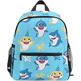 BOENLE Cute Shark Toddler Backpack Preschool Bookbag Boys Girls Mini Bag Kids Daycare Kindergarten