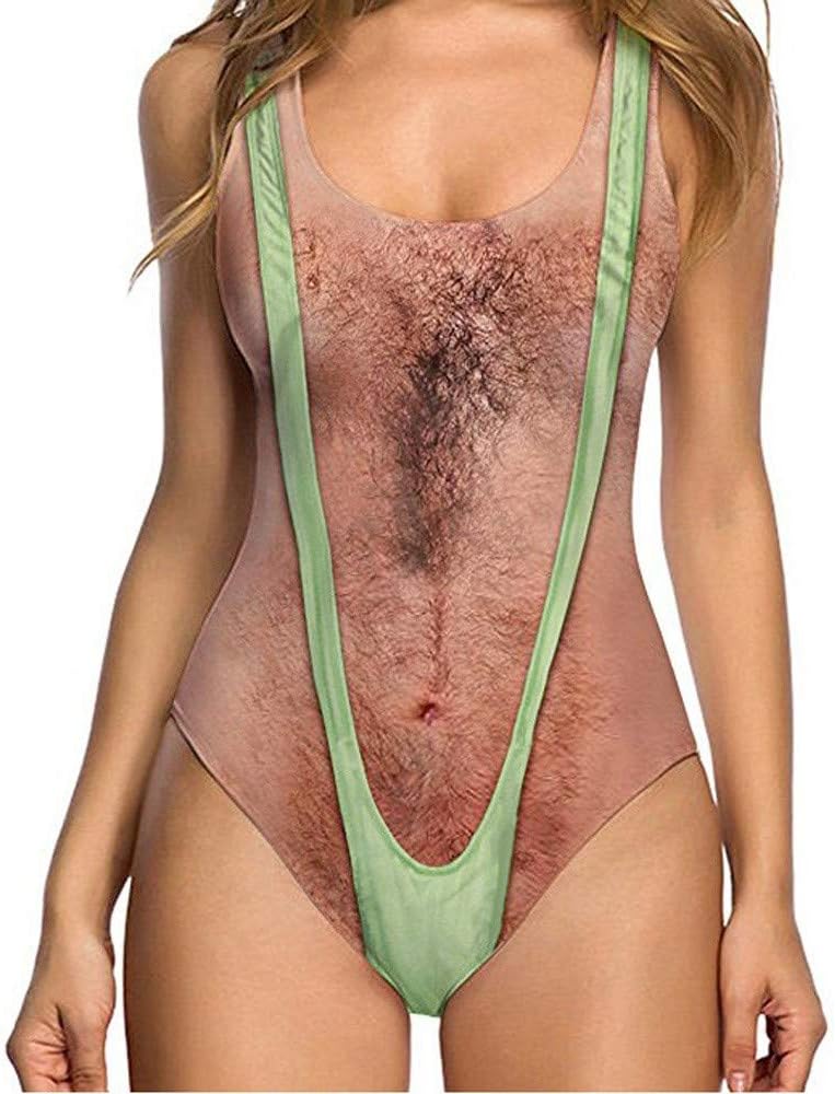 LOPILY 2019 Swimwear Women Sexy High Cut One Piece Swimsuit Funny Bathing Suit Monokini Swimwear Swimsuit