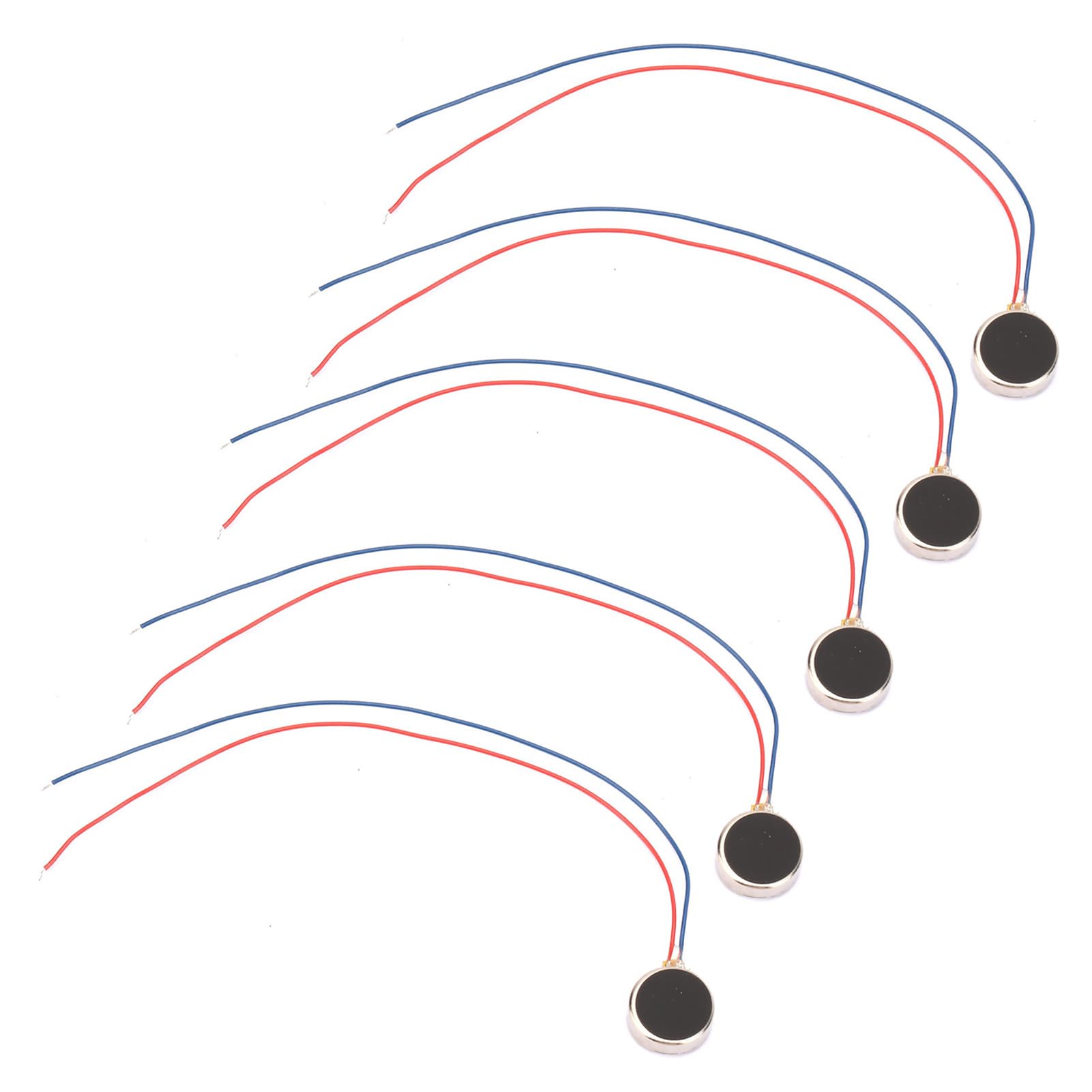 5pcs DC 3V 80mA Mini Vibration Motors 11000RPM 1020 Flat Coin Button-Type Micro DC Vibrating Motor for Mobile Cell Phone and Pager (34MM)