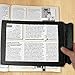 Lolicute A4 Magnifier，Full Page Large Sheet Magnifying Glass Reading Aid Lens 3X Magnification Perfect Gift for The Elderly and Those People with Poor Eyesight,Great Gift (Black)