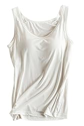 FOURSTEEDS Womens Tank Top Padded Built in Bra