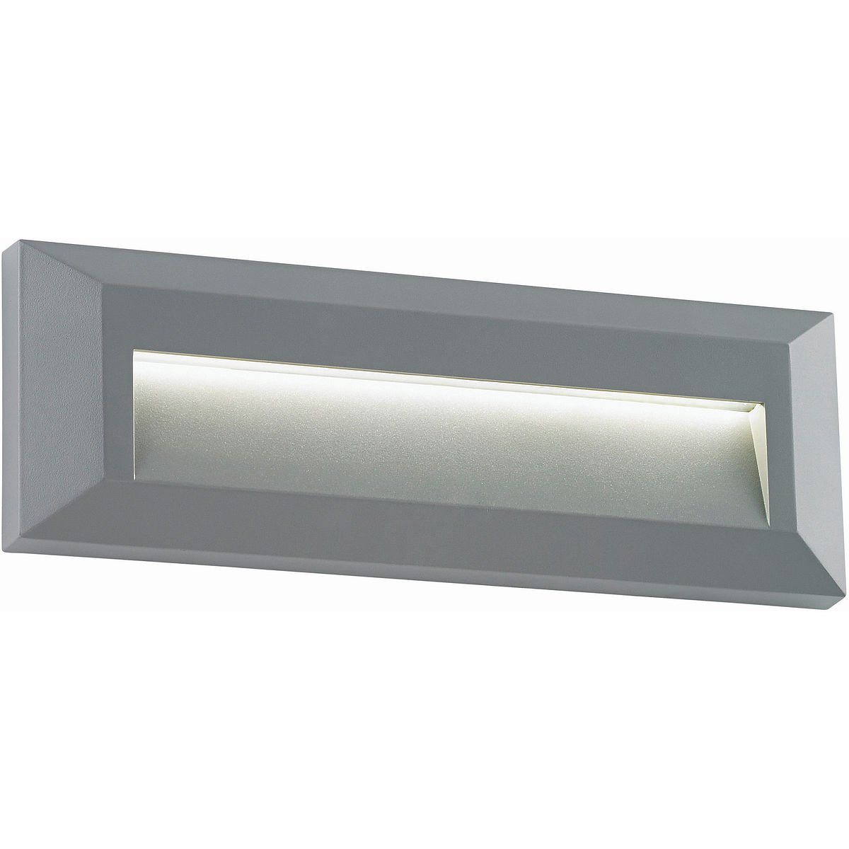 Severus Grey Finish Indirect Warm White LED Outdoor Landscape Guide Pathway Driveway Wall Light IP65 Rated