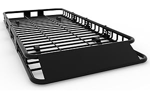 84" x 39" Heavy Duty Roof Rack Basket - 200 LBS Capacity Universal Cargo Carrier with Extension, Rooftop Luggage Rack for SUV
