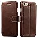 Samsung Galaxy S8 Leather wallet Phone Case with Card Slots Cash Compartment Stand View Case Coffee