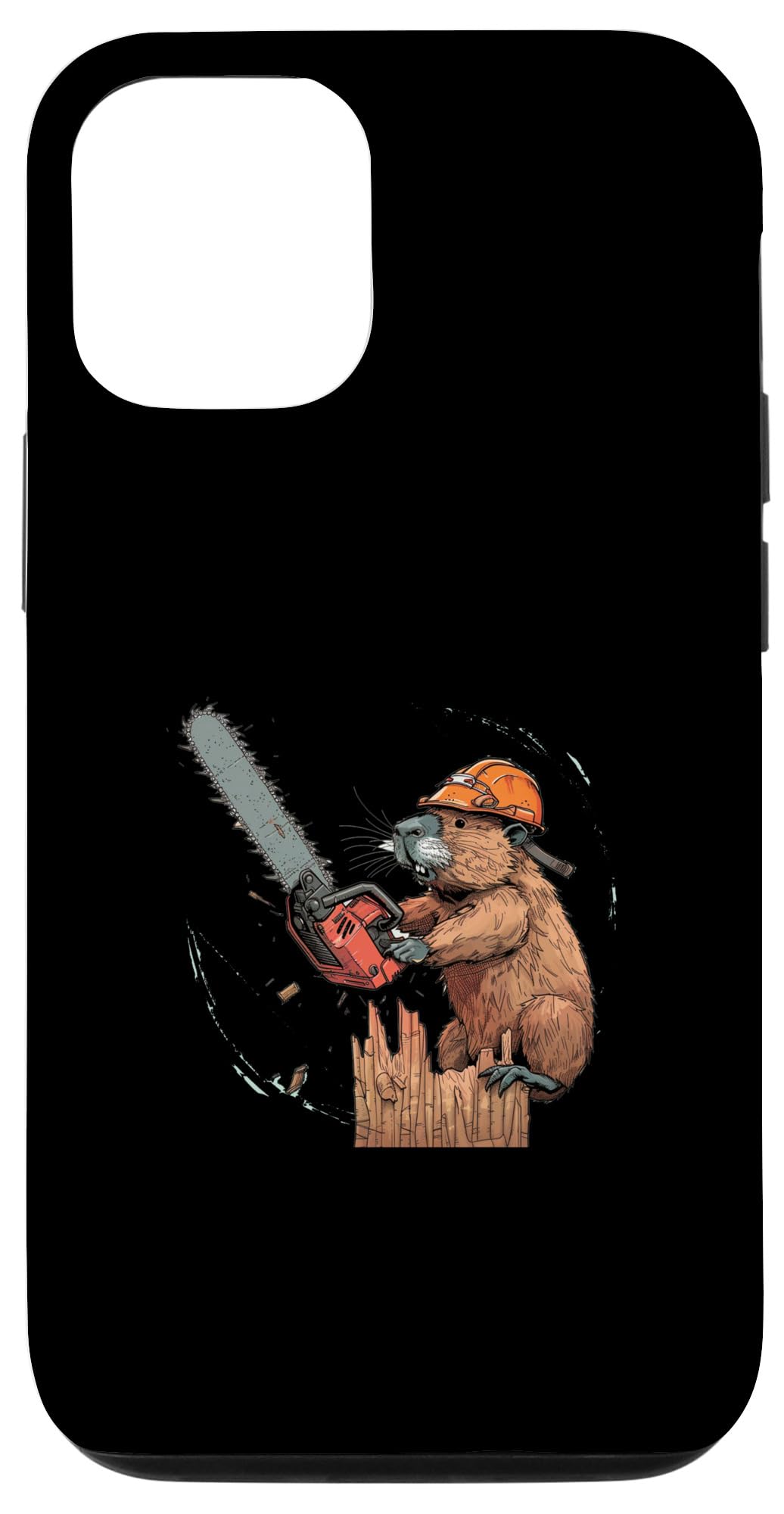iPhone 13 Beaver Lumberjack Chainsaw Case