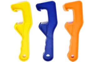 SMRTCOL Plastic Bucket Lid Opener with Non-Slip,Grip Bucket Lid Opener Tool Professional Lifter/Remover Wrench for Home, Office & Industrial Use,Safely Open Paint, Chemical & Food Storage Containers（3 Pack)