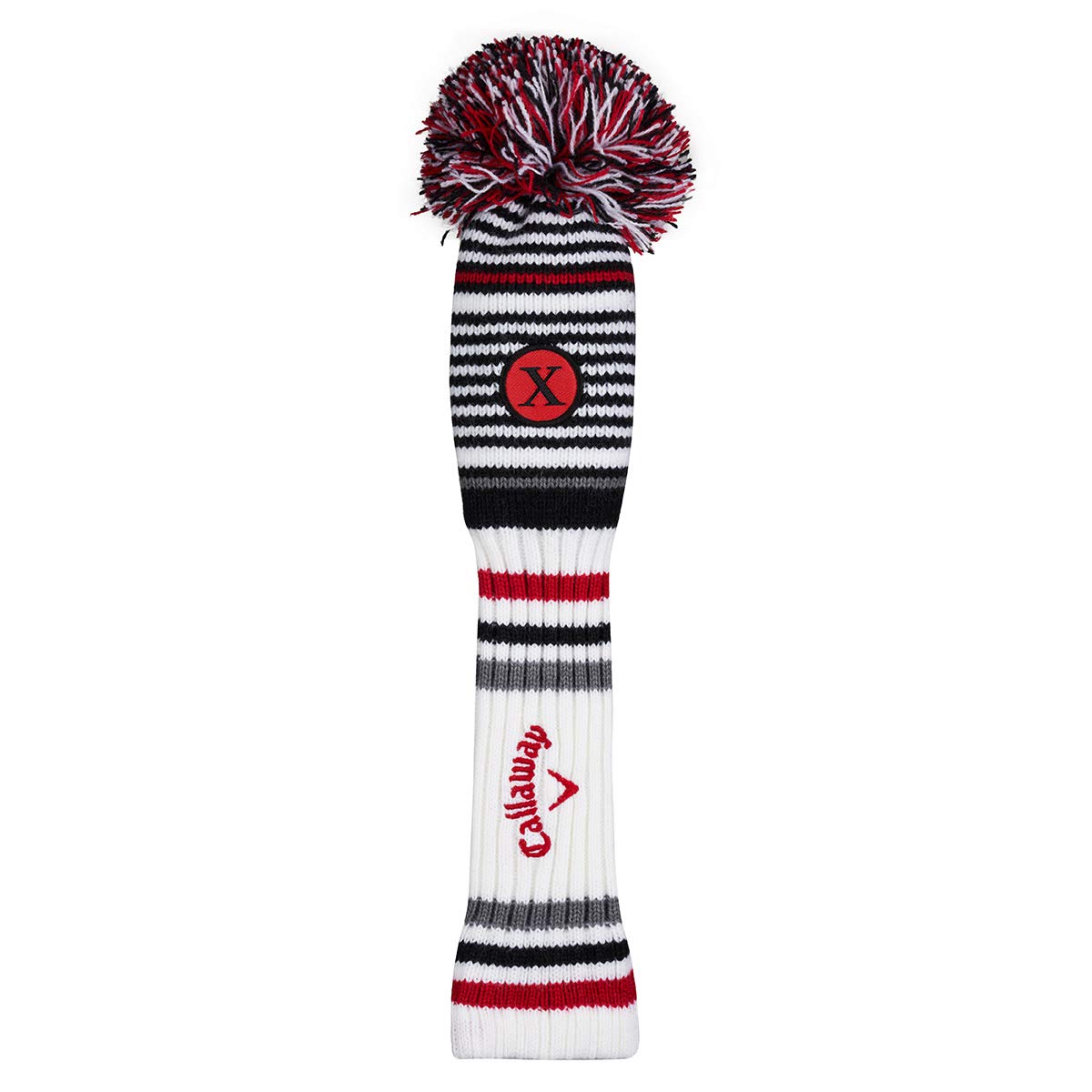 Callaway Golf 2020 Pom Hybrid Headcover, White/Black/Charcoal/Red, One Size, 5520011