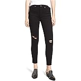 Articles of Society Womens Heather Skinny Fit Jeans, Black, 27
