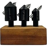 ASSORTS Fly Cutter Set with 3/8" Shank &amp; HSS Tool Bits | Set of 3, 3/8" shank, HSS tool bits, surface facing, milling