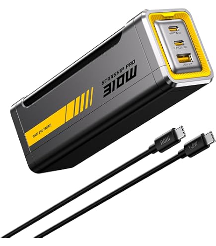 Amazon.com: AOHI 140W PD3.1 The Future Starship 2-in-1 40000mAh