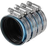 EFIELD 2" No-Hub Coupling Heavy Duty Colored Shield, Blue