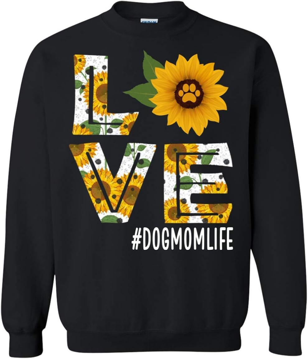 dog mom sunflower sweatshirt
