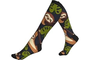 Sloth Leaves Compression Socks For Women & Men Support For Travel, Nurses, Pregnancy, Fitness, Sports And Everyday Wear