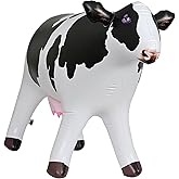 Jet Creations 21" Tall Standing Dairy Cattle Inflatable Holstein Cow, 37” Long Animal Toy for Family Kids, Farm Decoration, Stage Prop, VBS, Easy to Inflate, 1 pc