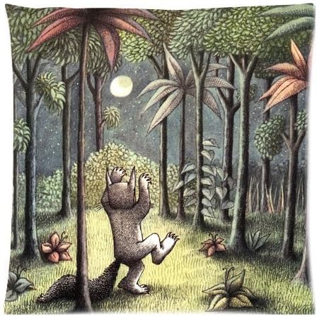 B Lyster shop Where the Wild Things Are #2033W Cotton &amp; Polyester Soft Zippered Cushion Throw Case Pillow Case Cover