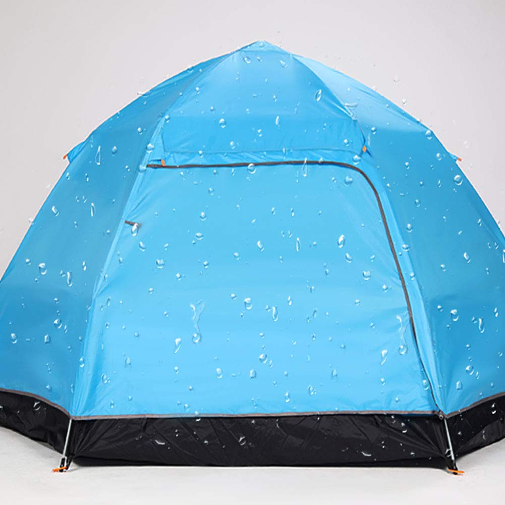 公式 3 4 名 テント アウトドア スポーツの キャンプテント 防水 二重層 ポップアップします 家族のテント フィールド キャンプ 240x240x135cm 94x94x53inch ブルー B07ppv5cpy 新版 Jovemcj Com