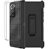 for Galaxy Note 20 Ultra Case with Belt Clip Holster, 2 Screen Protector, Military Grade Full Body Heavy Duty Shockproof Rugged Protective Cover for Samsung Galaxy Note 20 Ultra 5G